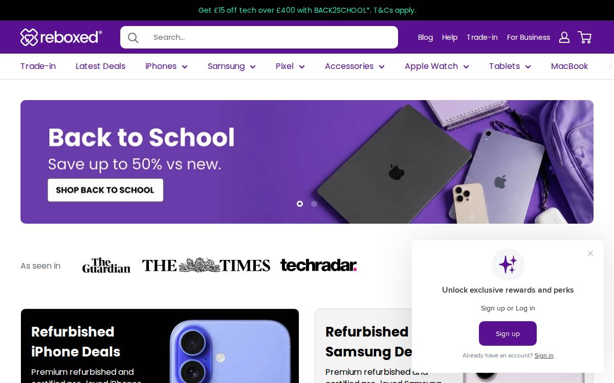 Reboxed website preview