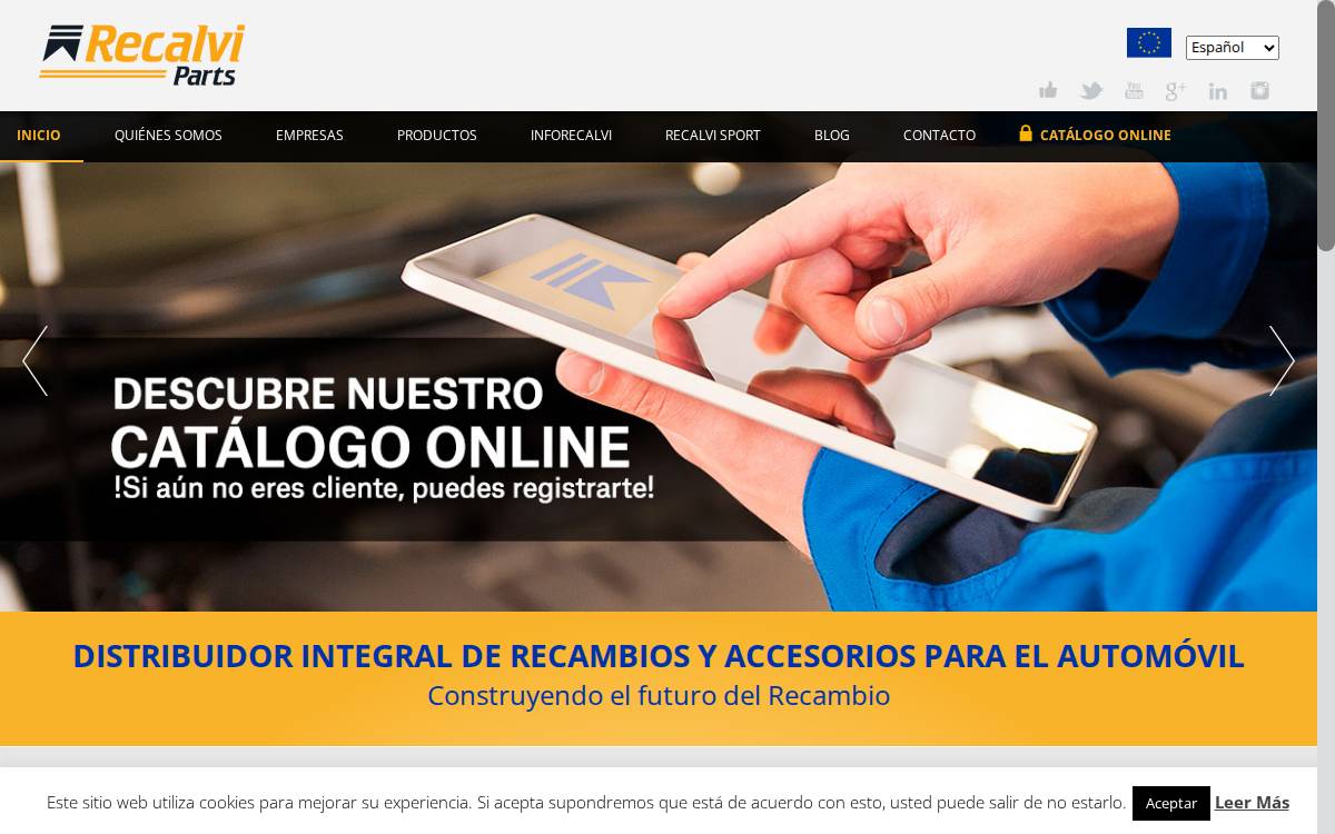 Recalvi website preview