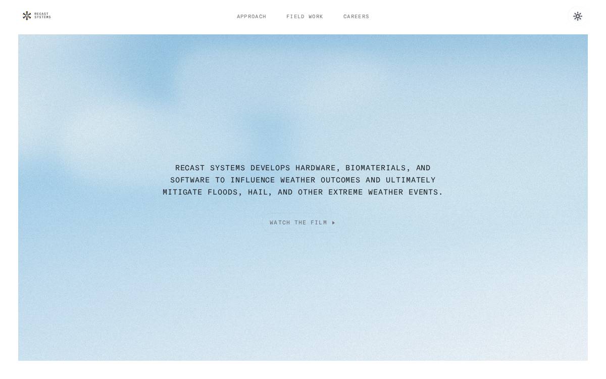 Recast website preview