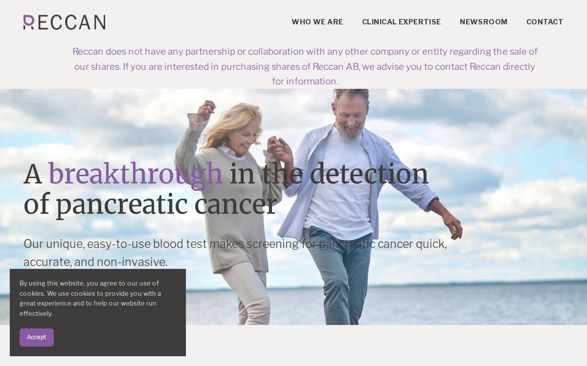 RECCAN Diagnostics website preview