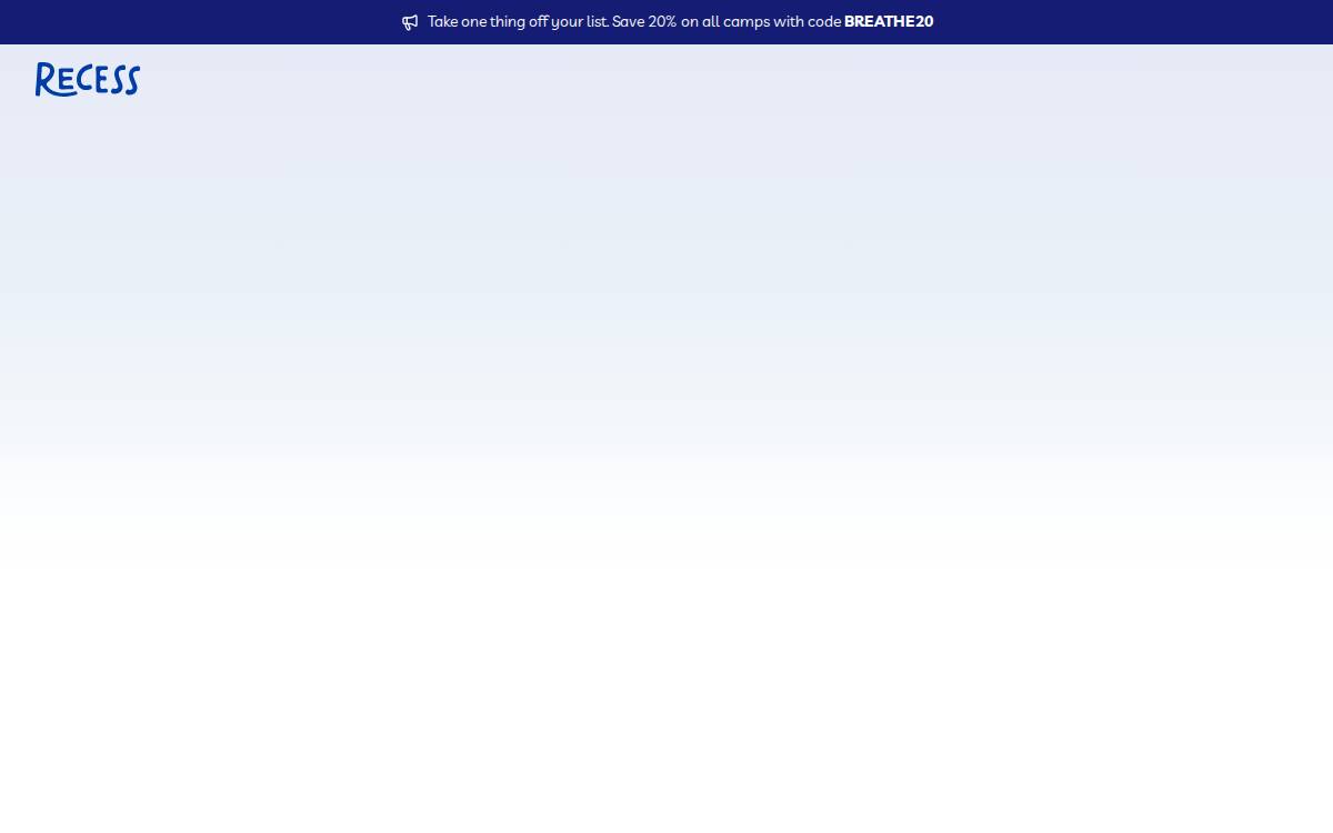 Recess website preview