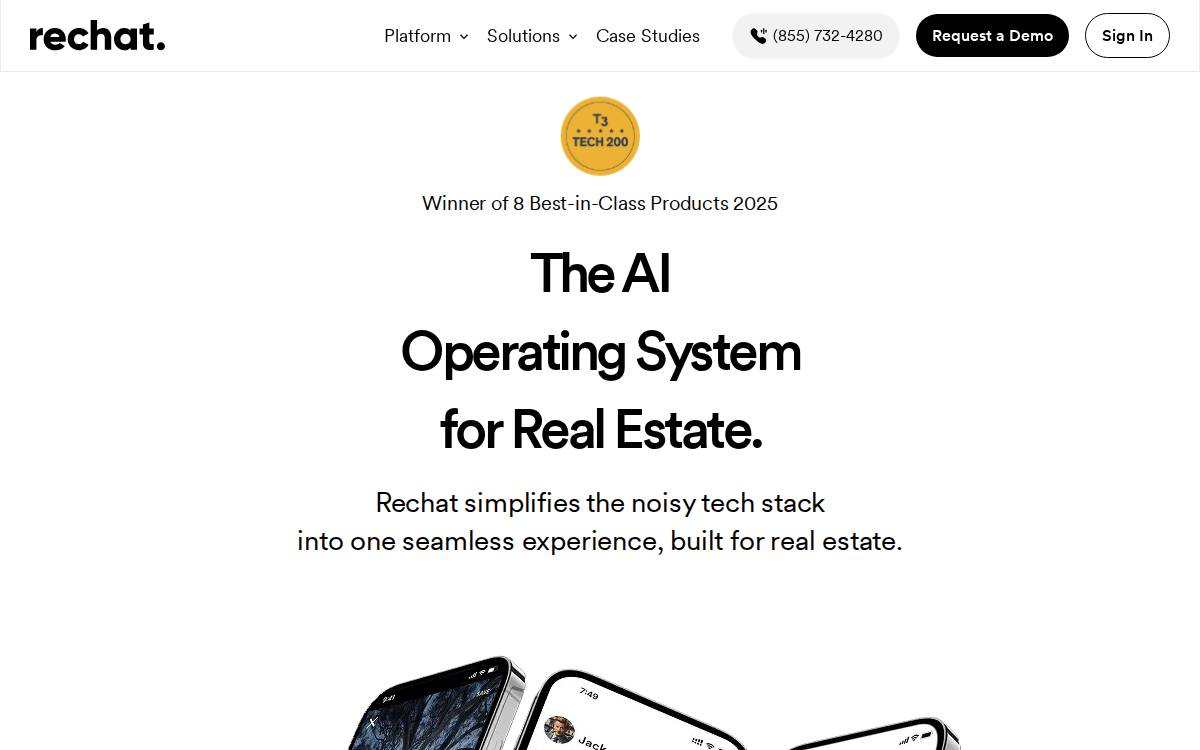 Rechat website preview