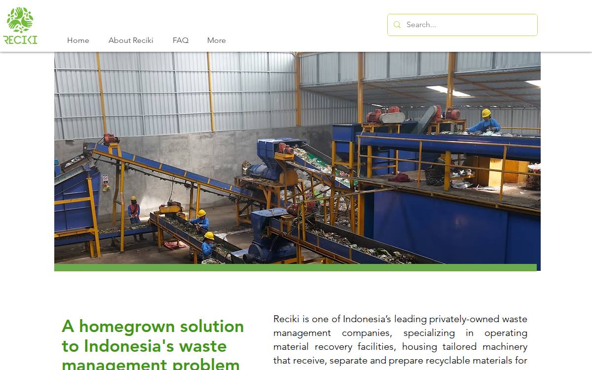 RECIKI website preview