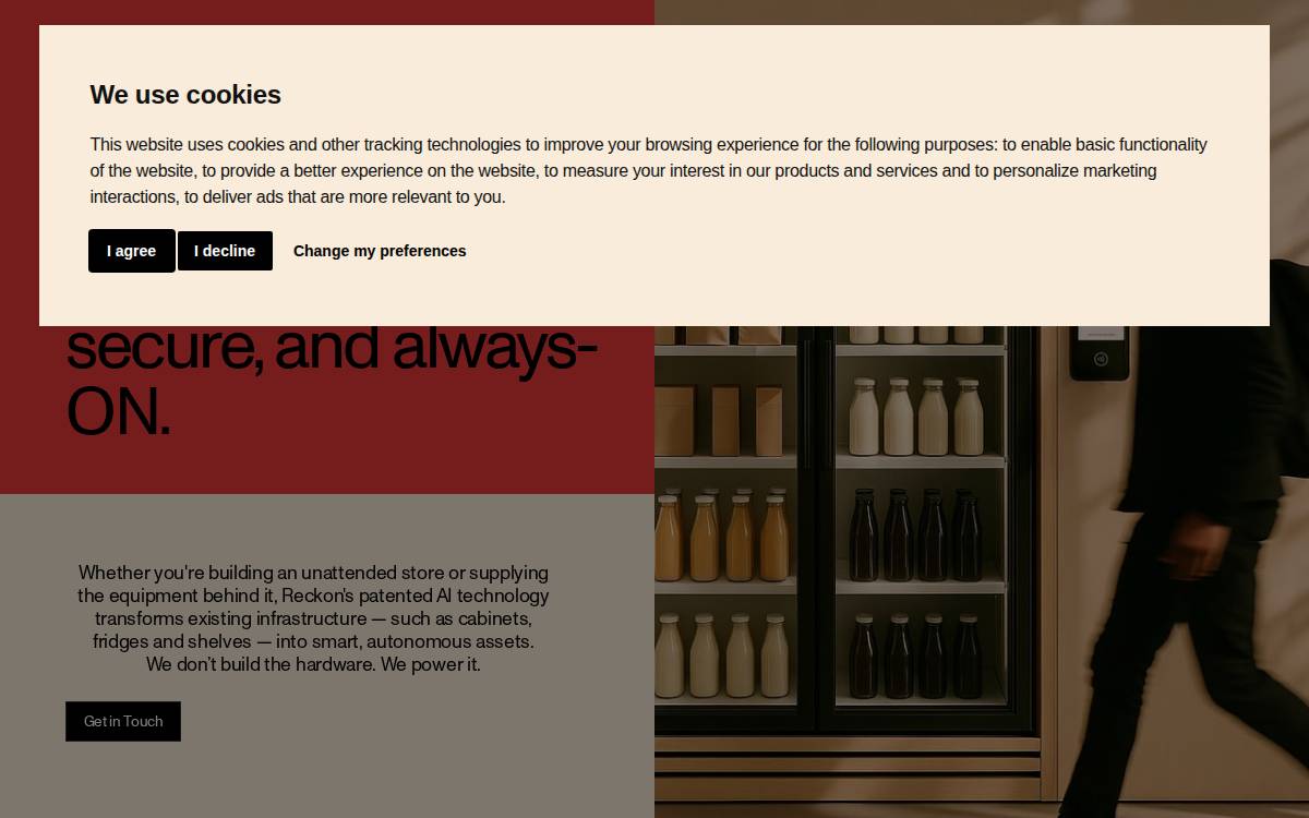 Reckon website preview