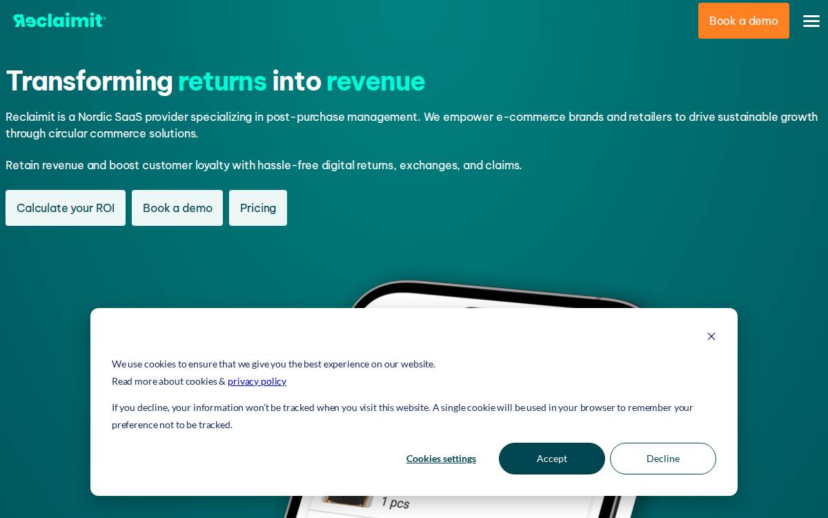 ReclaimIT website preview
