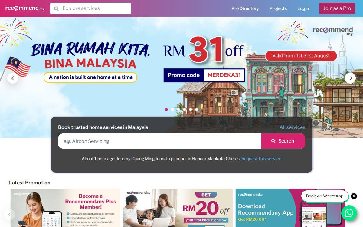 Recommend website preview