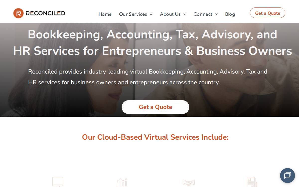 Reconciled website preview
