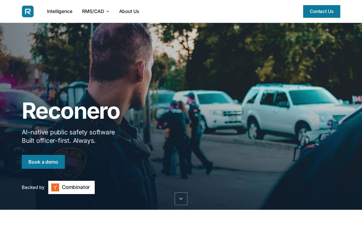 Reconero website preview
