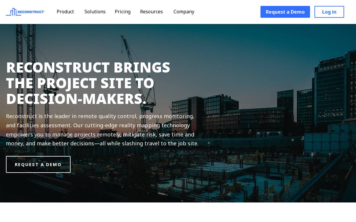 Reconstruct website preview