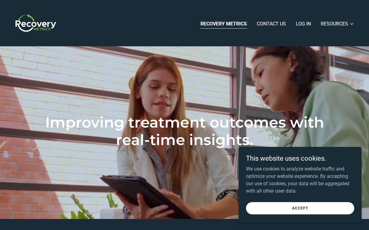 Recovery Metrics website preview