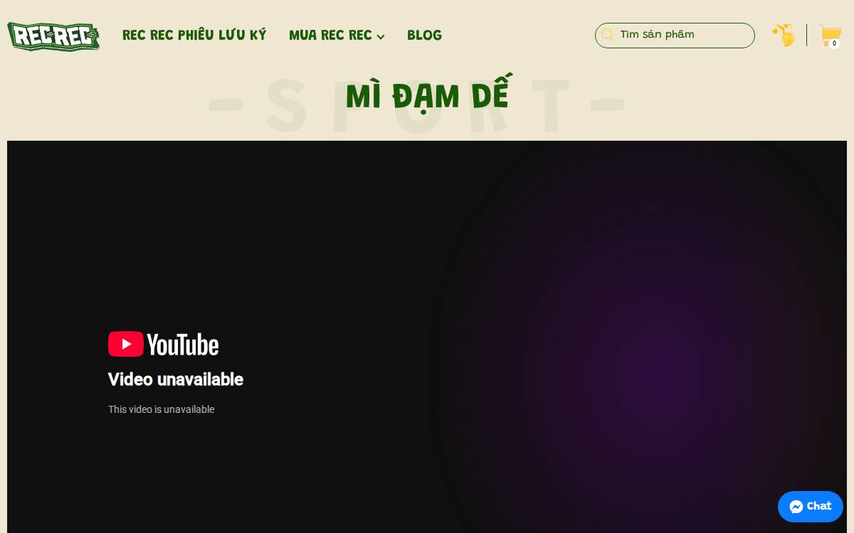 Recrec website preview
