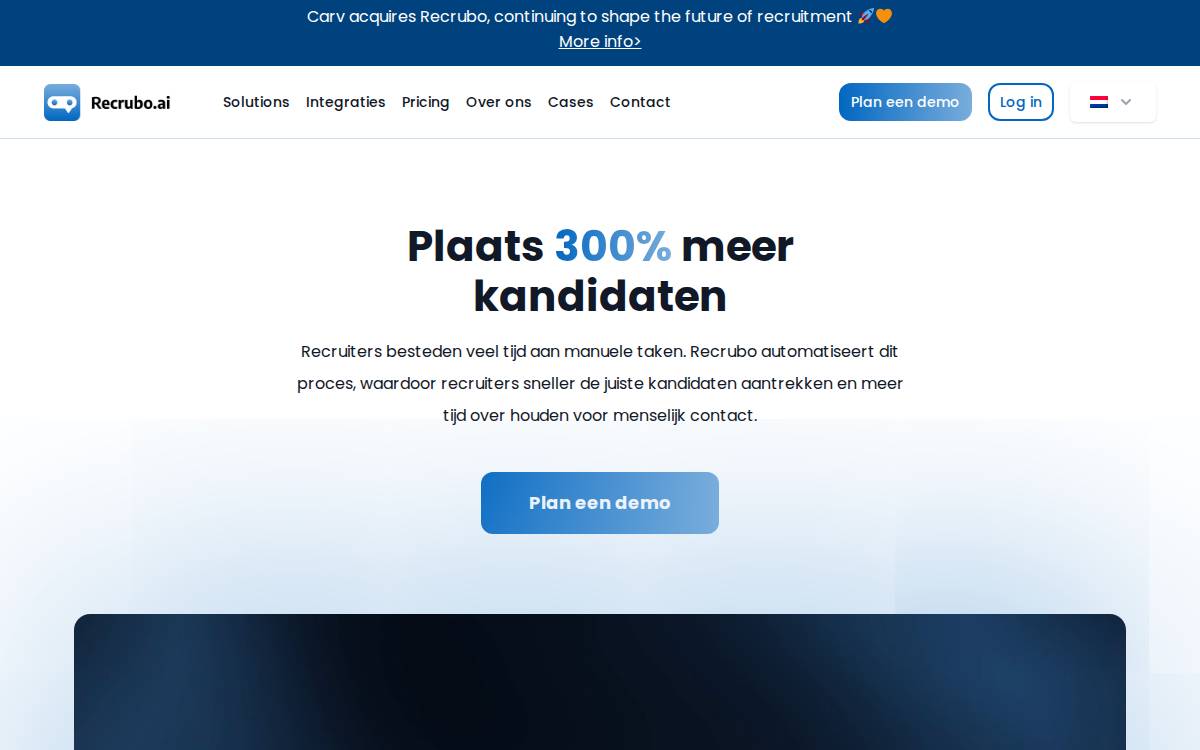 Recrubo website preview