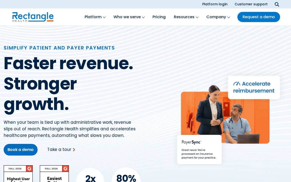 Rectangle Health website preview