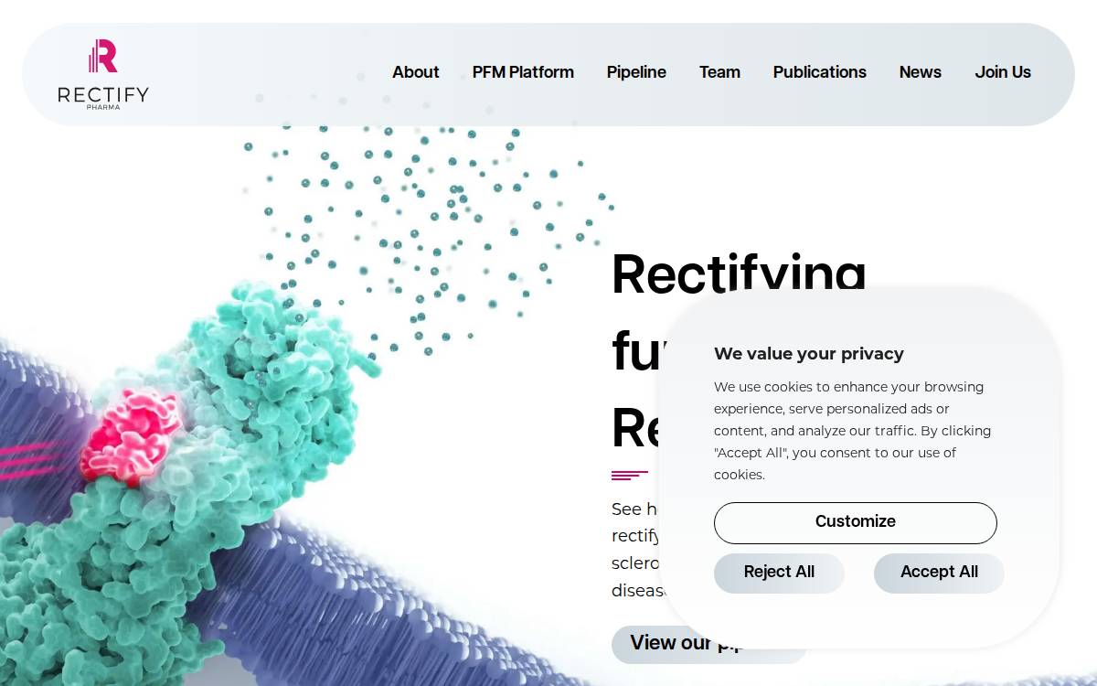 Rectifypharma website preview
