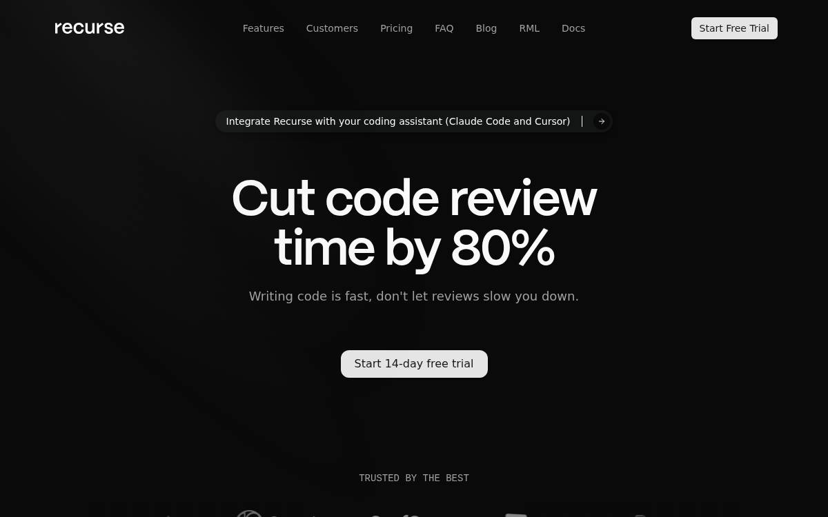 RecurseML website preview