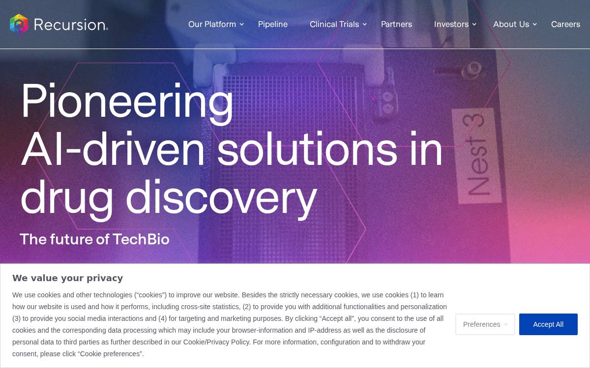 Recursion website preview