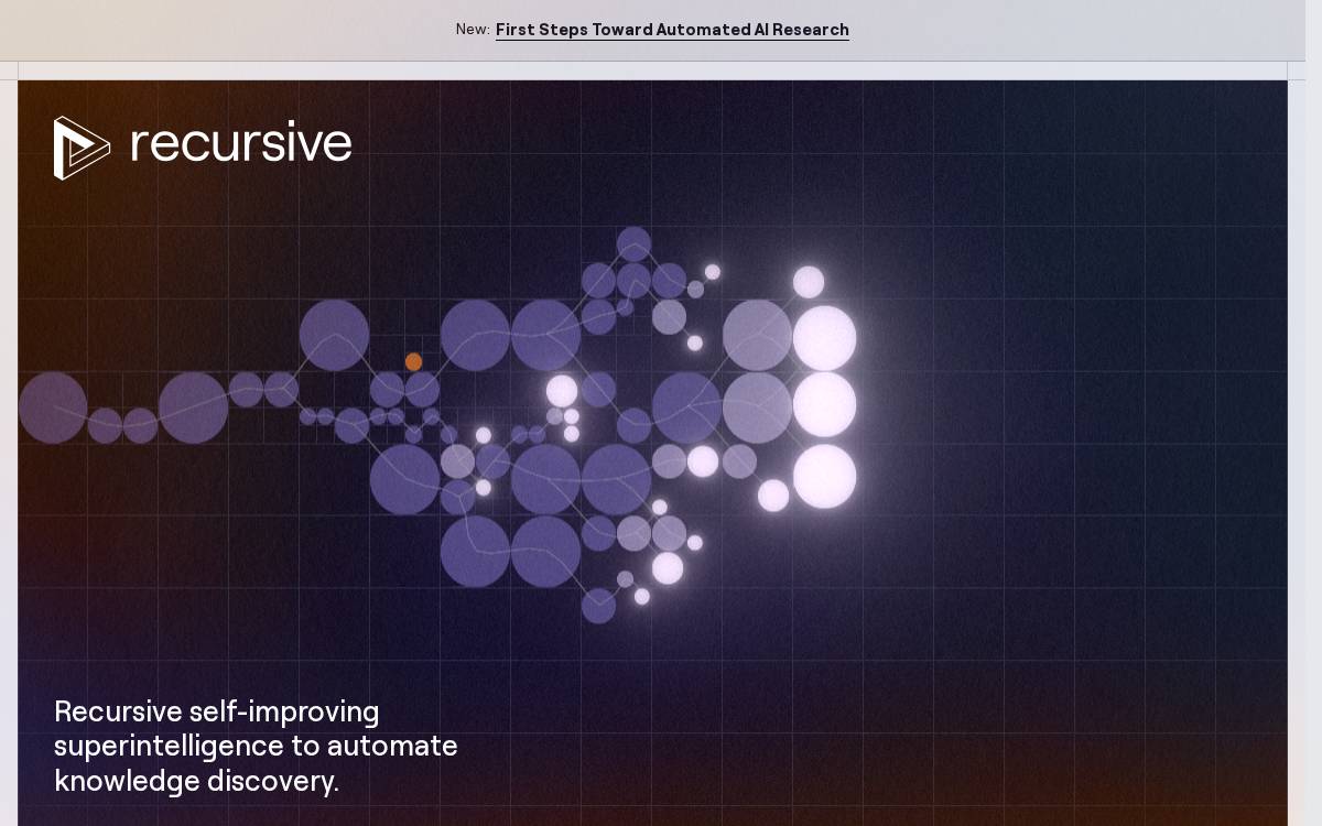 Recursive Super Intelligence website preview
