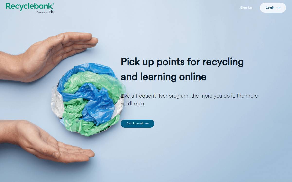 Recyclebank website preview