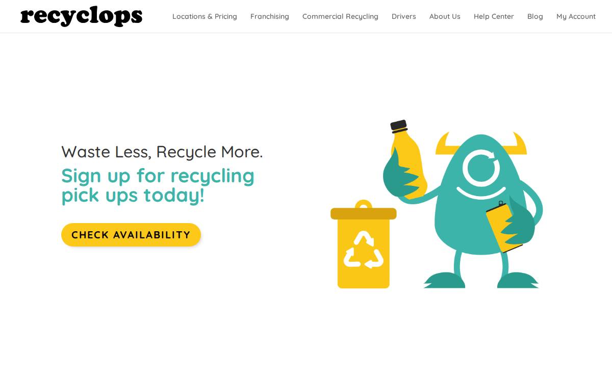Recyclops website preview