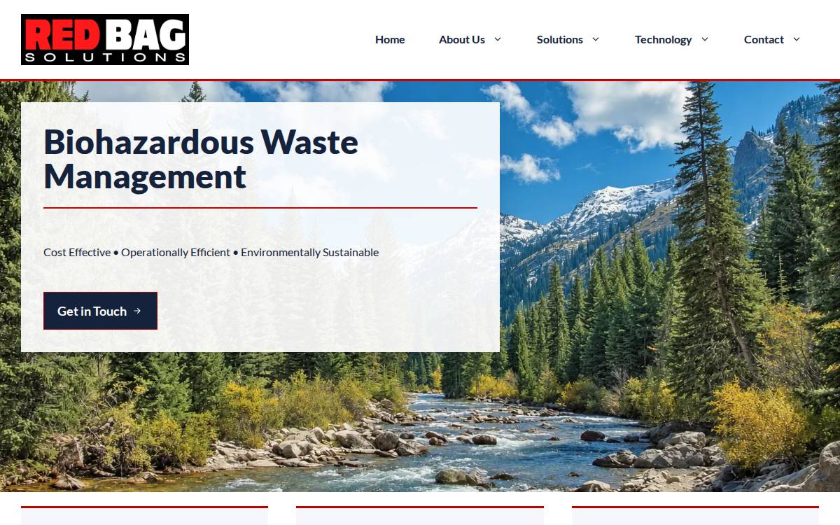 Red Bag Solutions website preview
