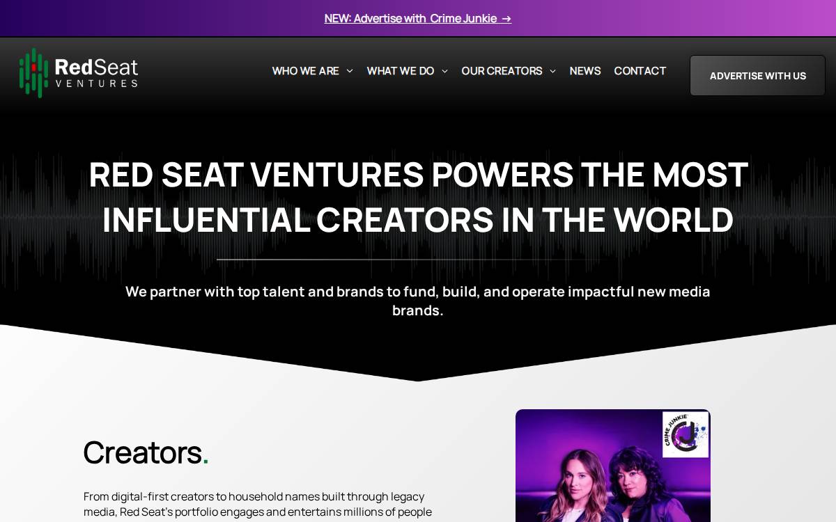 Red Seat Ventures website preview