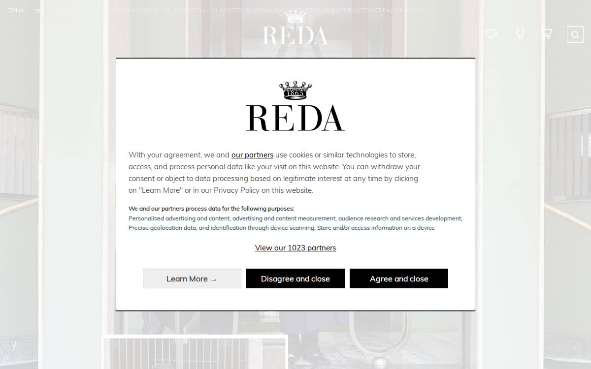 Reda website preview