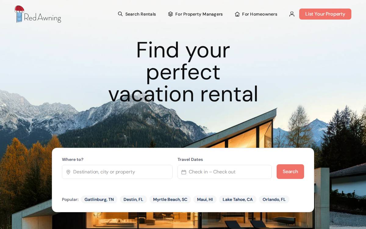 RedAwning Group website preview