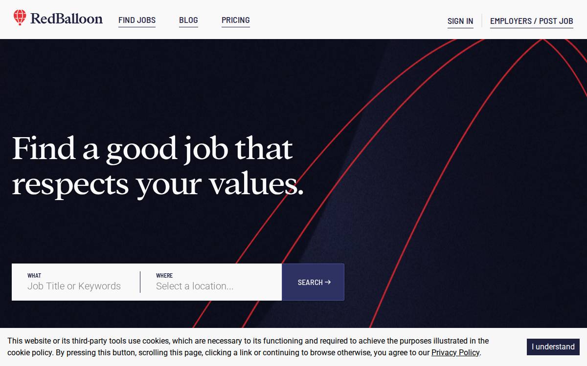 REdBalloon website preview