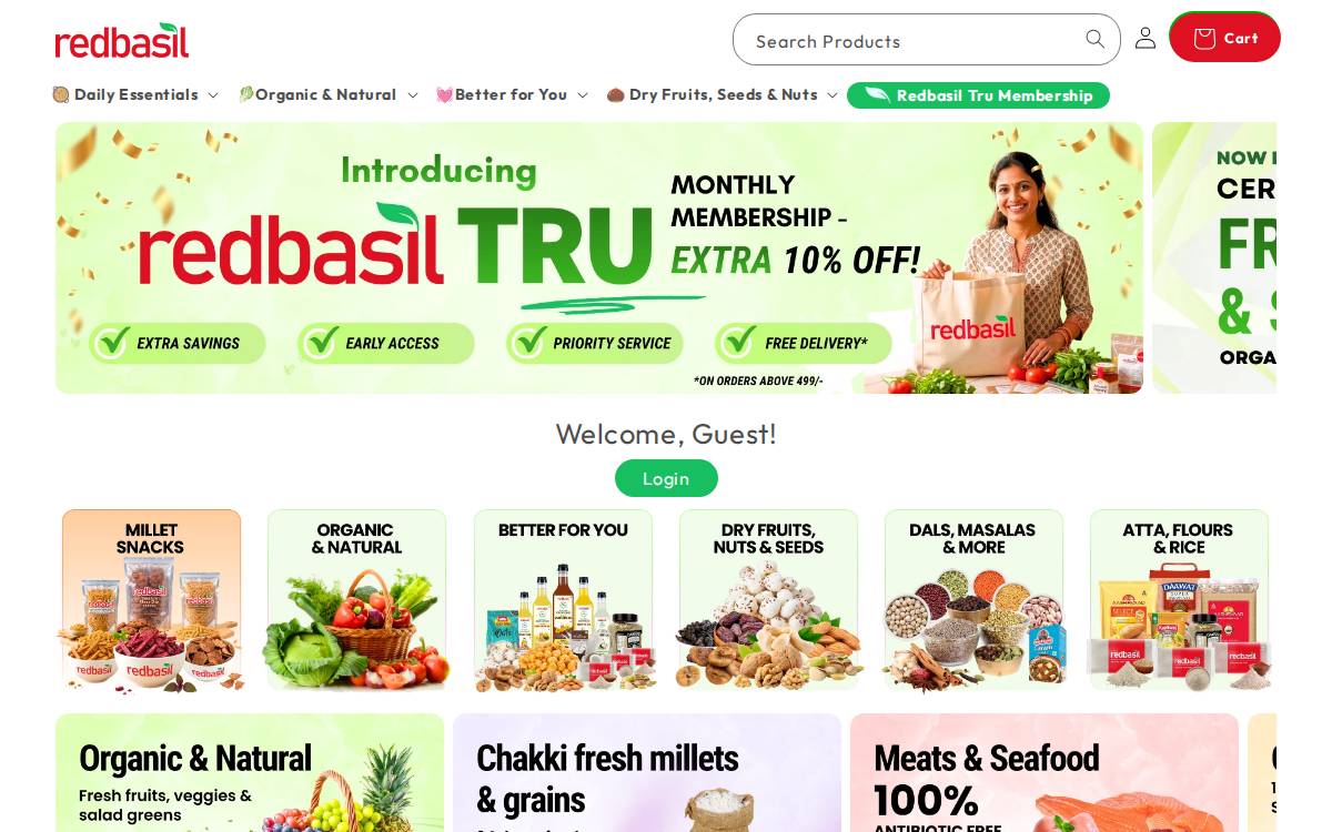 Redbasil website preview