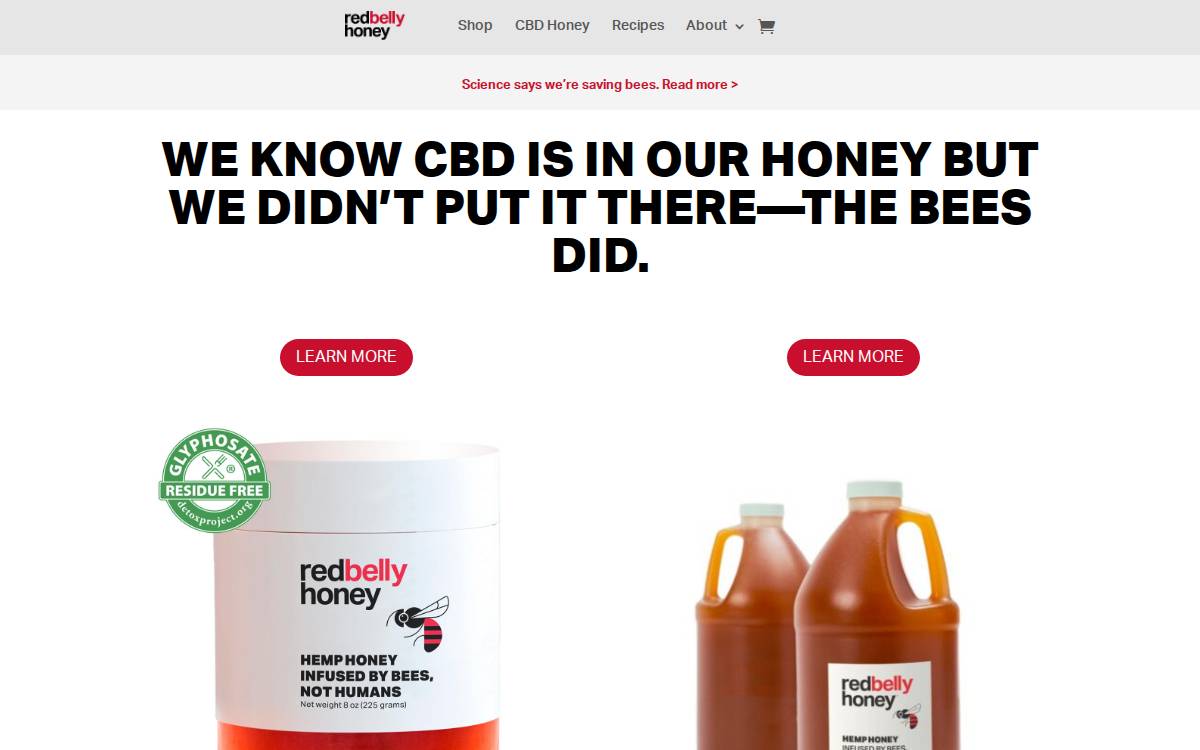Redbellyhoney website preview