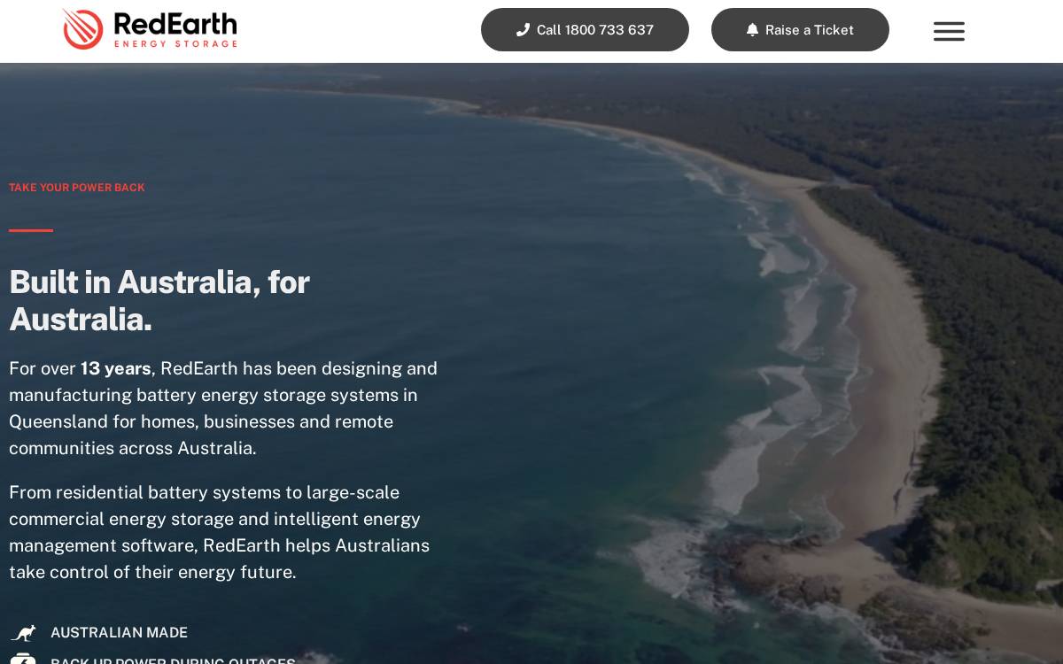 RedEarth website preview