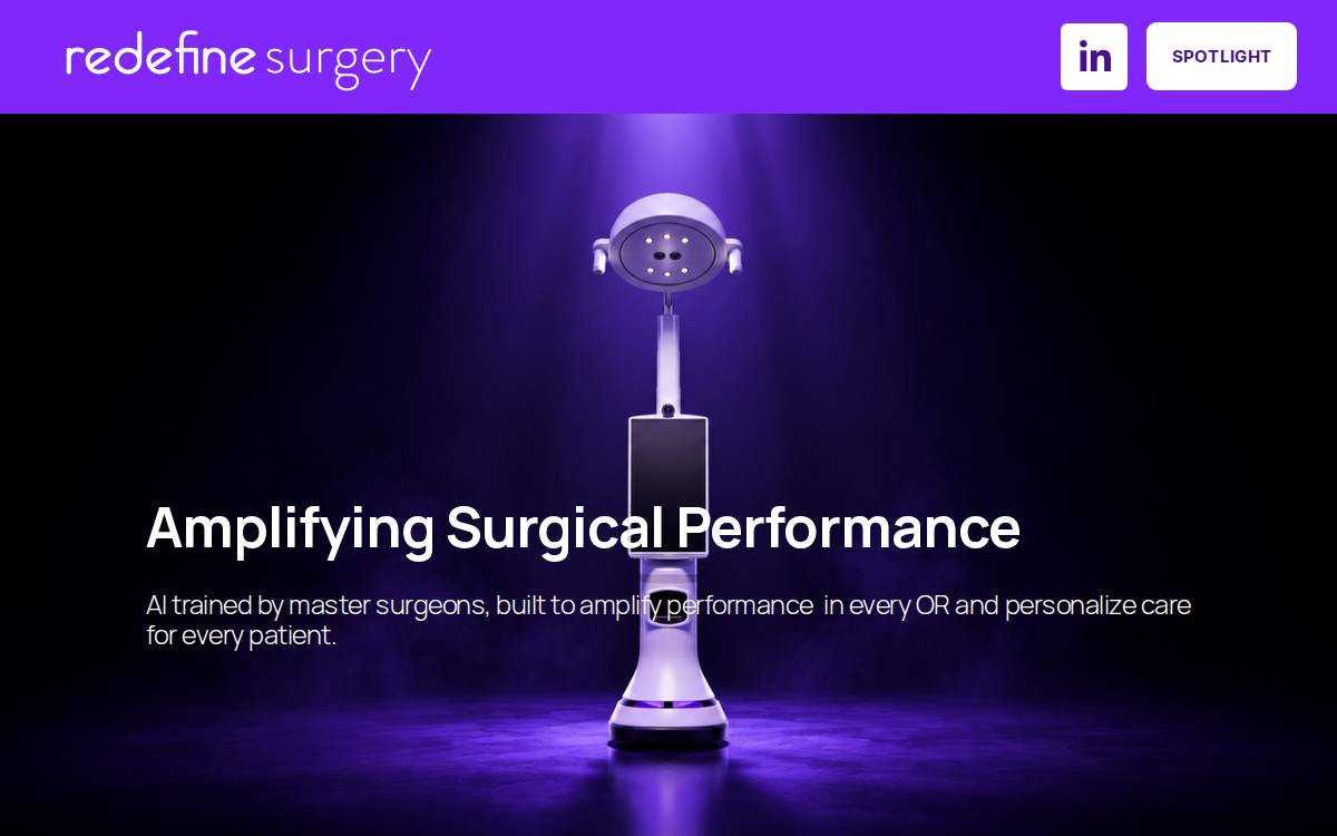 Redefine Surgery website preview