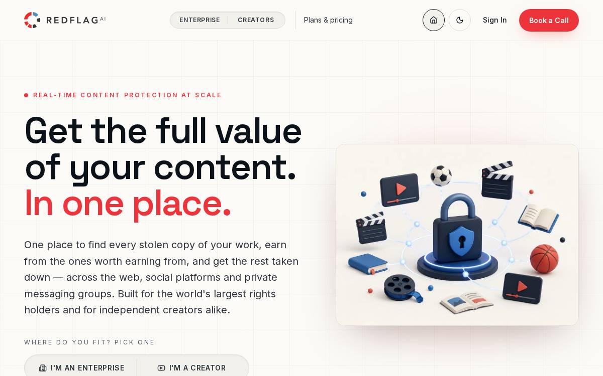Redflag AI website preview
