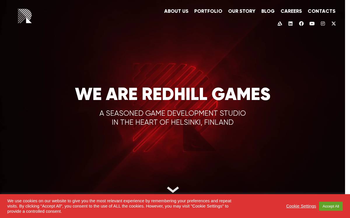RedHill Games website preview