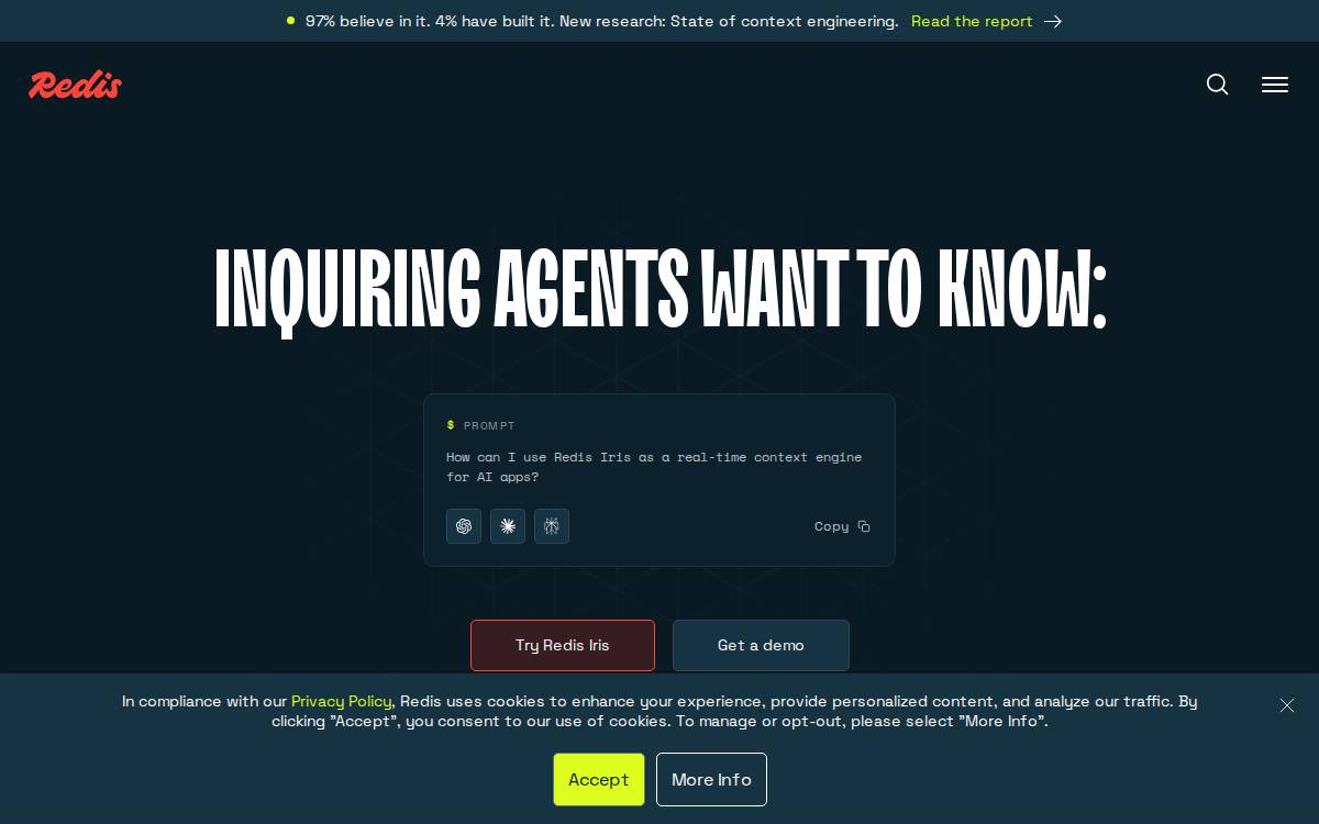 Redis website preview