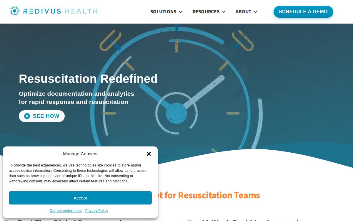 Redivus Health website preview