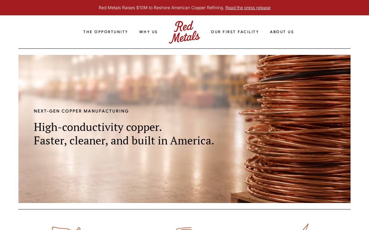 Red Metals website preview