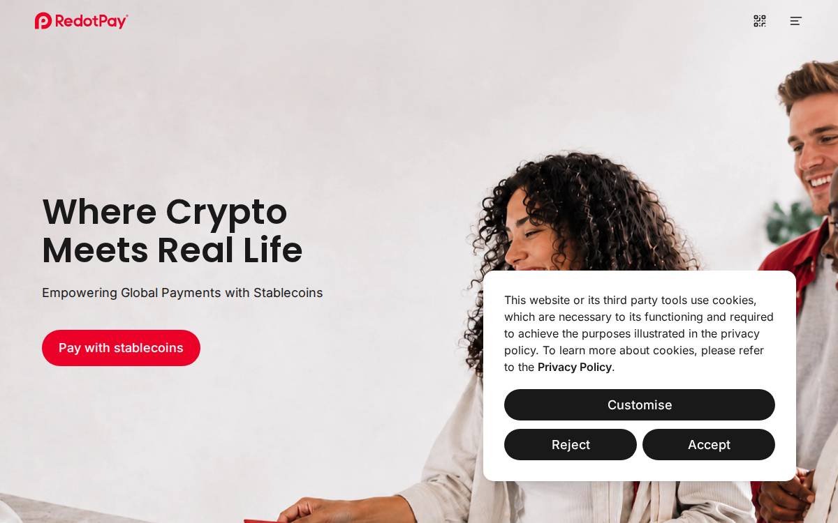 RedotPay website preview