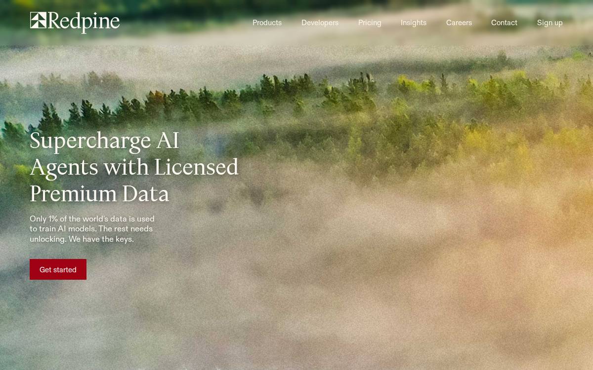 Redpine website preview