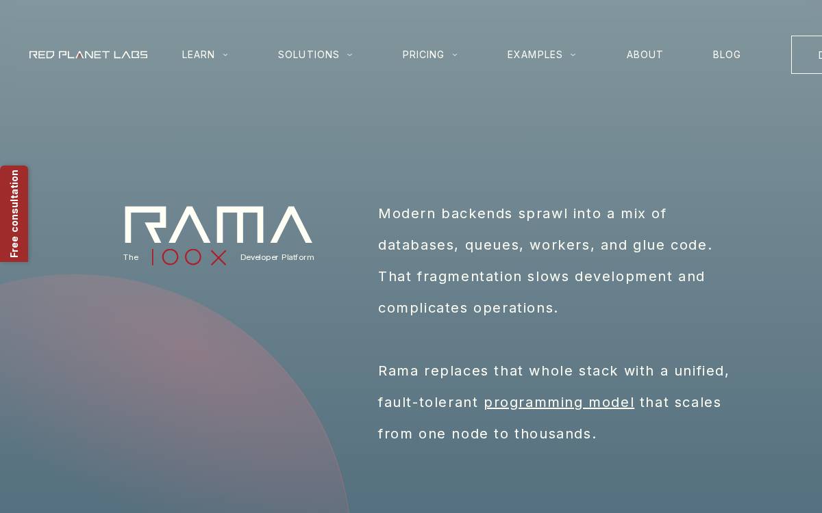 Red Planet Labs website preview