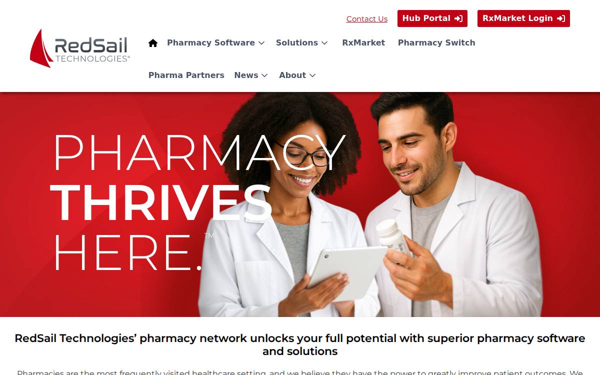 Redsail Technologies website preview