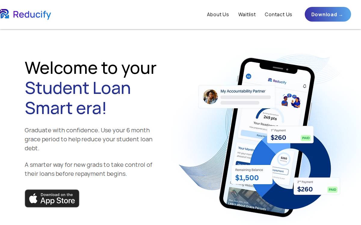 Reducify website preview