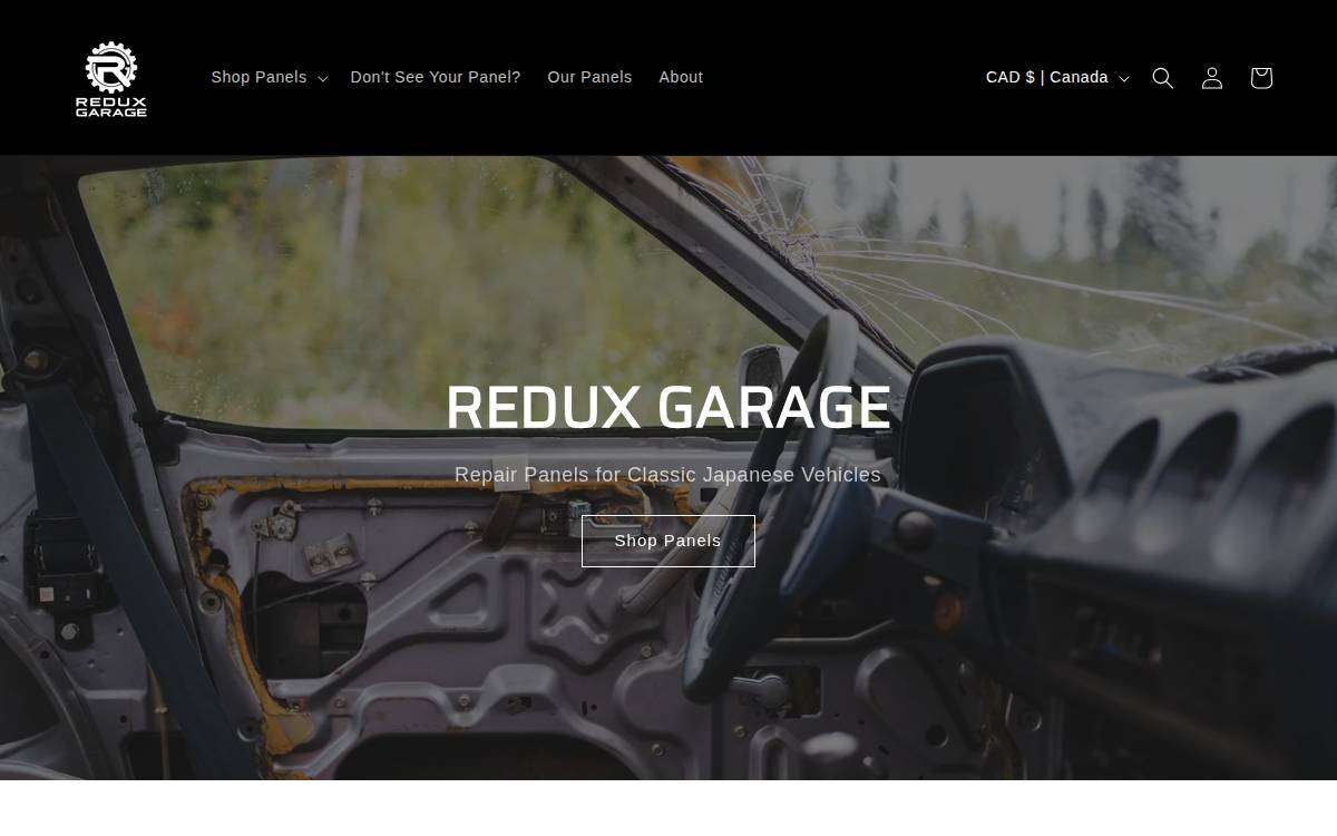 Redux Garage website preview