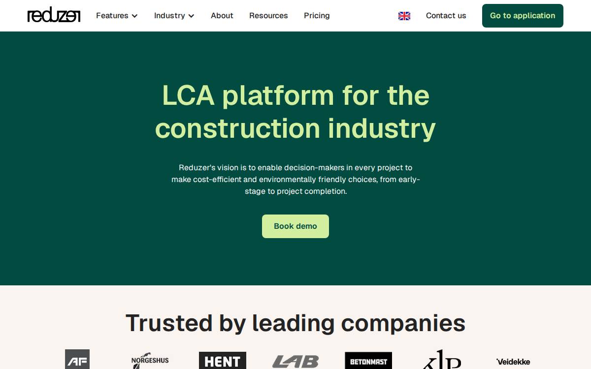 Reduzer website preview