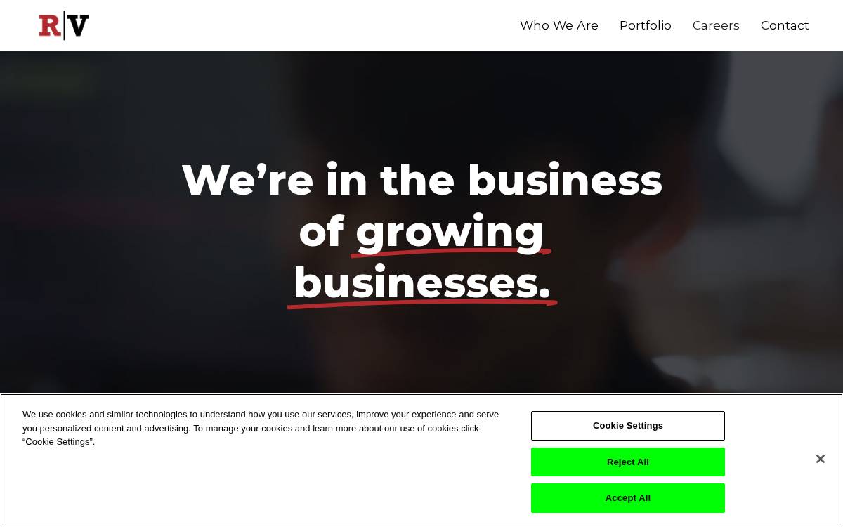 Red Ventures website preview