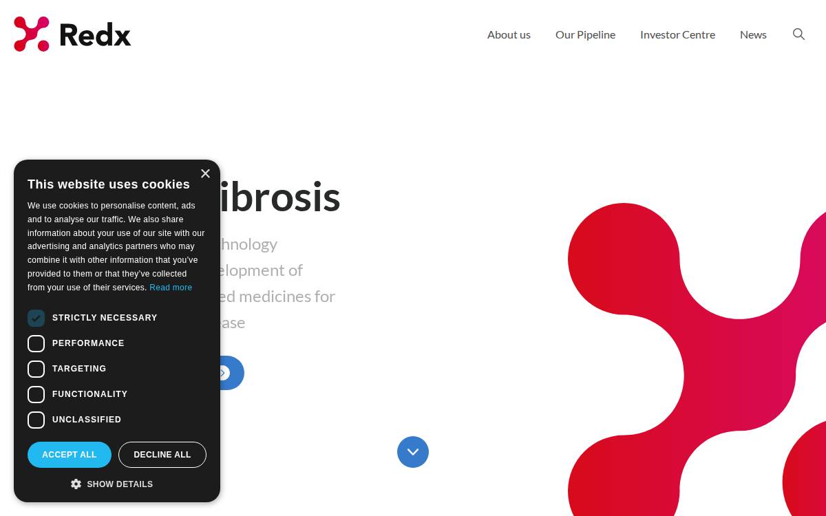 Redxpharma website preview