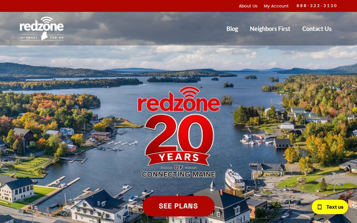 Redzonewireless website preview