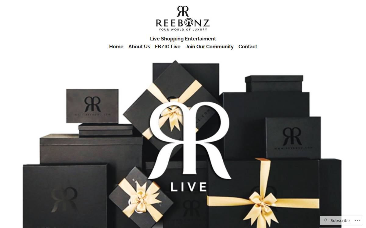 Reebonz website preview