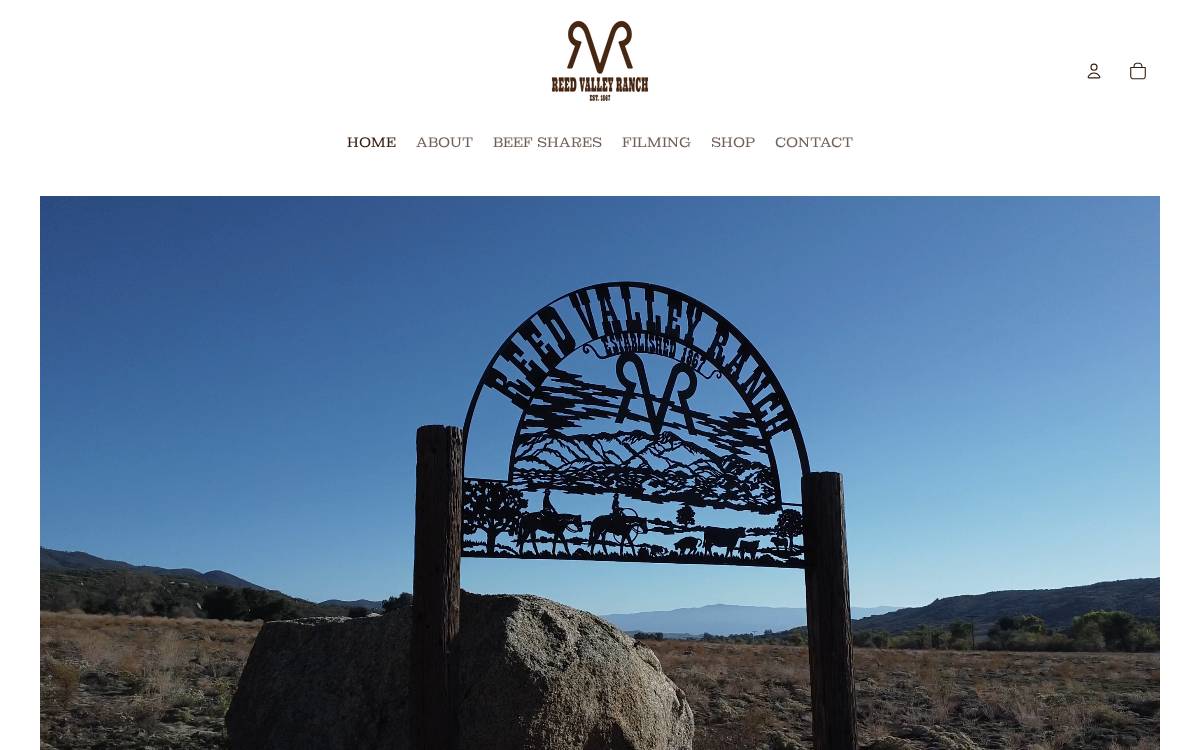 Reed Valley Ranch website preview
