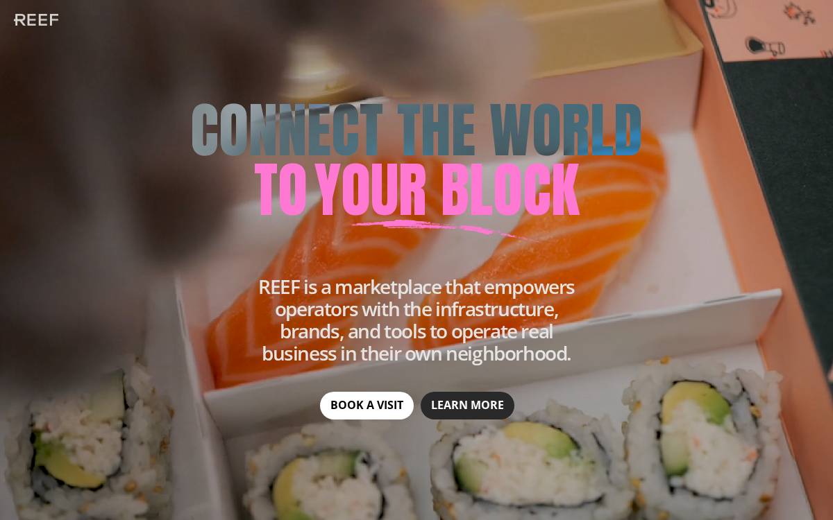 REEF Technology website preview